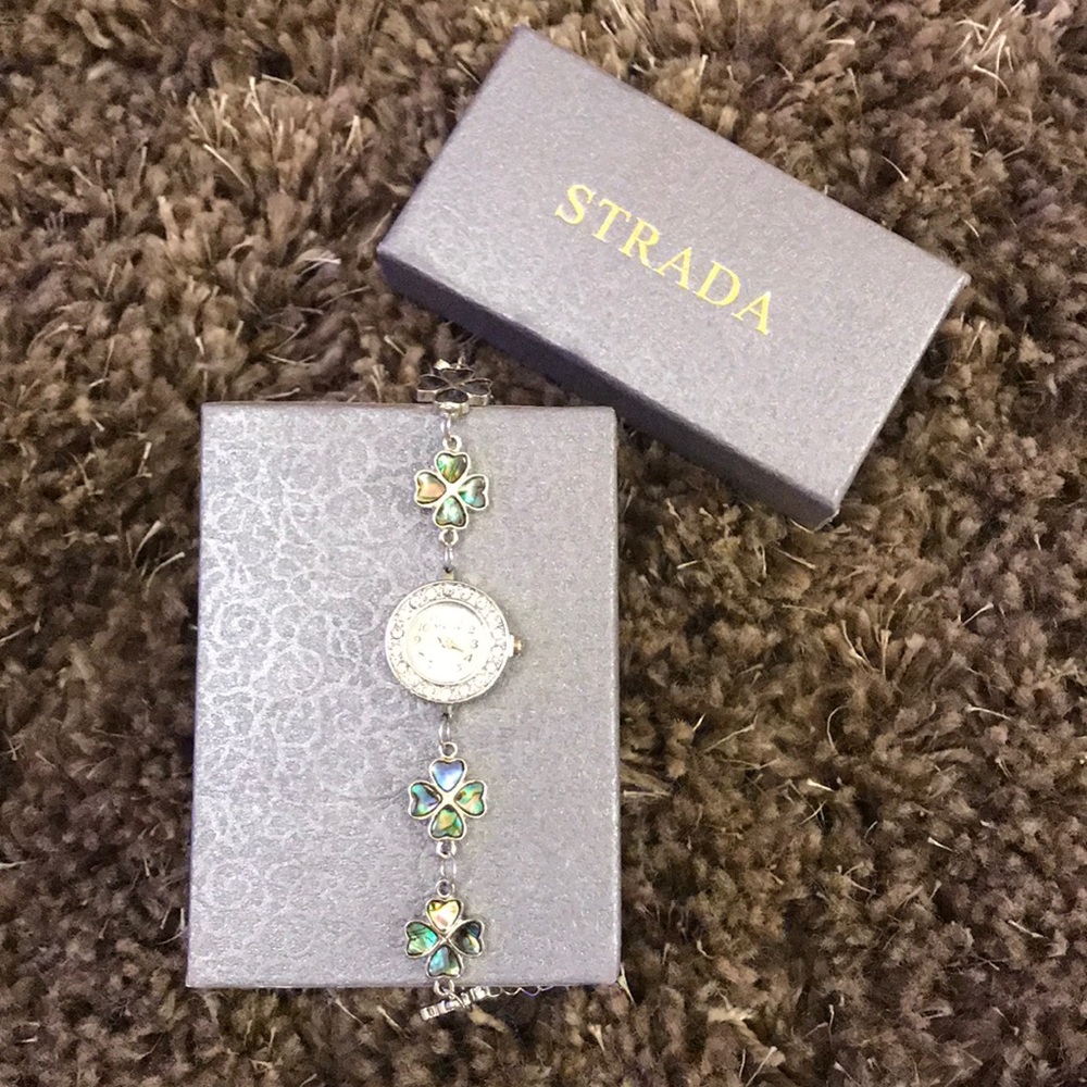 Women’s STRADA GENOA Four Leaf Clover Watch. NIB
